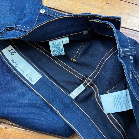 Rag & bone jeans skinny dark blue Bedford lightweight denim stretchy like new 27 - Picture 7 of 12